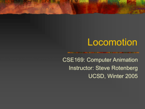Locomotion - Computer Graphics Laboratory at UCSD