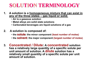 Colligative Properties of Solutions