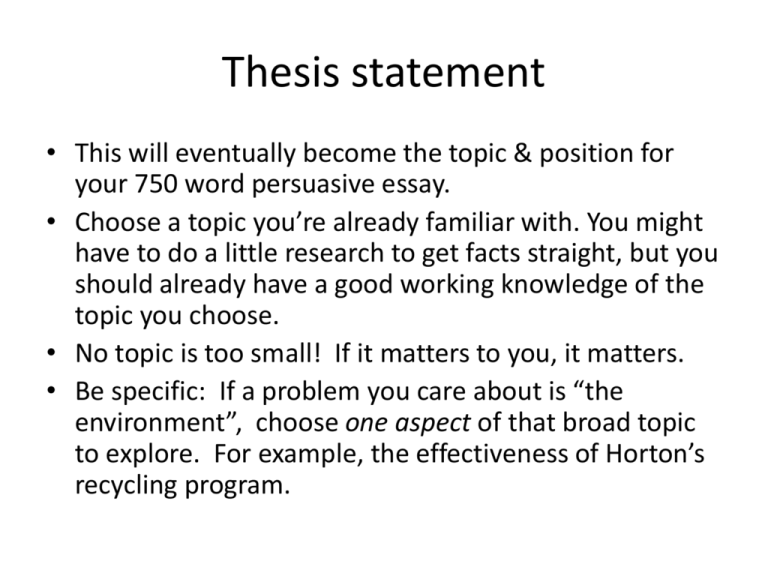 thesis statement on moral development