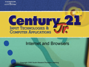 Century 21 Jr. Input Technologies and Computer Applications