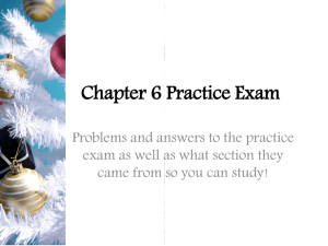 Chapter 6 Practice Exam