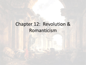 Chapter 12: Revolution & Romanticism