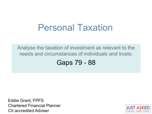 Personal Taxation Gaps 74 - 78