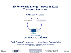 Well-to-Wheels analysis of future automotive fuels and