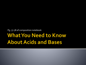 What You Need to Know About Acids and Bases