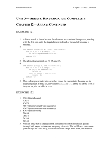 Chapter 12—Arrays Continued