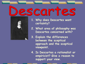 Was Descartes influenced by religion?