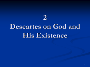 2 Descartes on God and His Existence