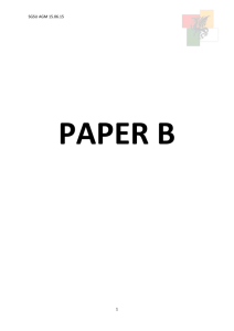 Paper B - St George's Students Union