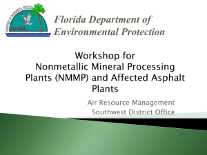 Subpart OOO Requirements - Florida Department of Environmental