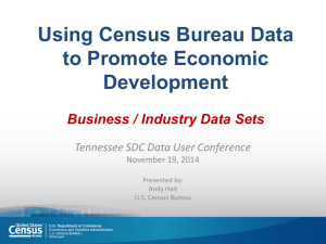 Using Census Bureau Data to Promote Economic Development