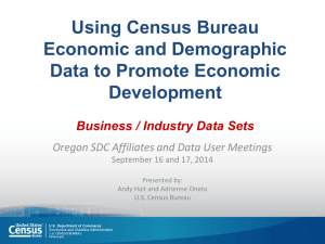 Using Census Bureau Economic and