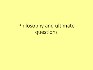 Philosophy and morality revision