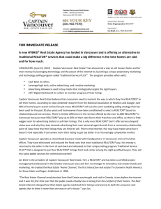 Press Release - Captain Vancouver Real Estate Network