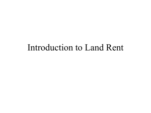 Introduction to Land Rent