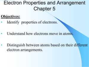 electron properties and arrangement power points