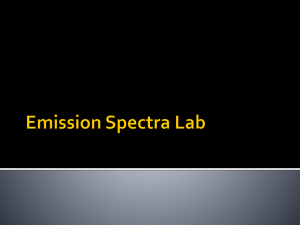 Emission Spectra Lab
