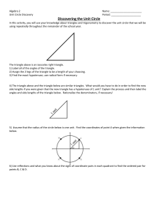 Unit Circle Discovery