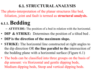6.1 Structural and Lithological interpretation