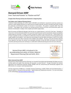 Demand Driven MRP From - A Demand Driven Institute