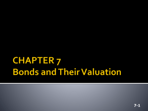 CHAPTER 8 Bonds and Their Valuation