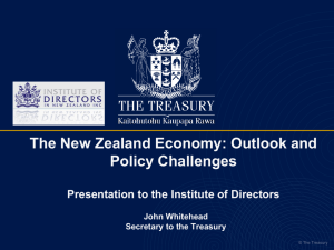 The New Zealand Economy: Outlook and Policy