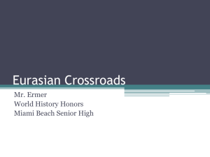 Societies at Crossroads - Miami Beach Senior High School