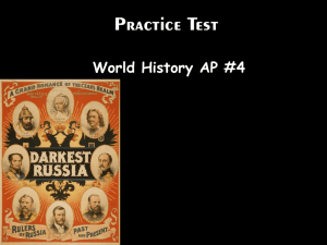 World History AP PowerPoint Practice Test 4