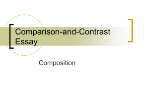 Comparison-and-Contrast Essay