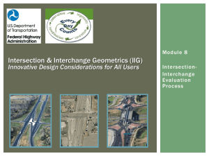 Alternative intersections and Interchanges
