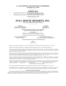 Total - Full House Resorts, Inc.