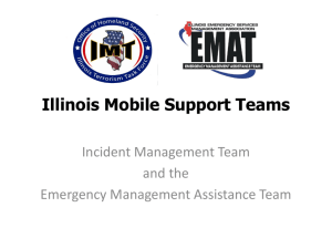 Illinois Mobile Support Teams - Illinois Incident Management Team