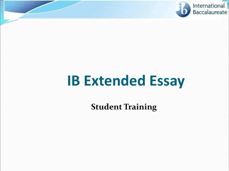 ib extended essay examples english b