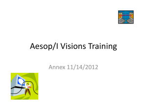 IVisons/Aesop Presentation