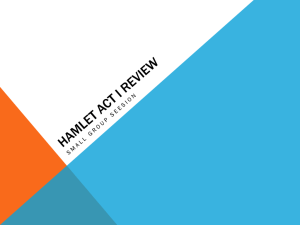 Hamlet Act I Review