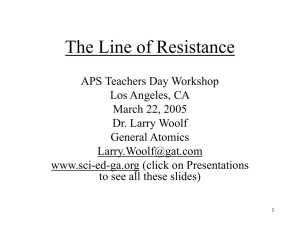Line of Resistance - General Atomics Sciences Education Foundation