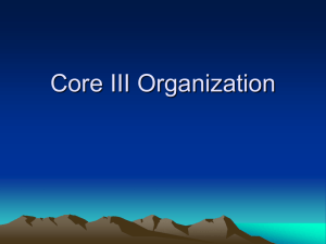Core III Organization