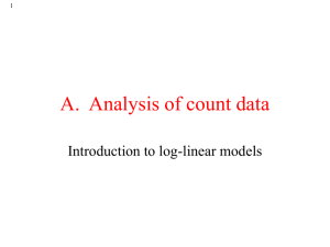 Analysis of count data