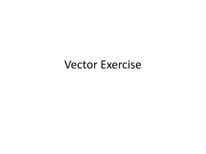 Vector Exercise