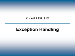 Exception Handling