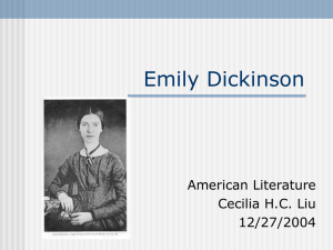 Emily Dickinson PowerPoint File 2