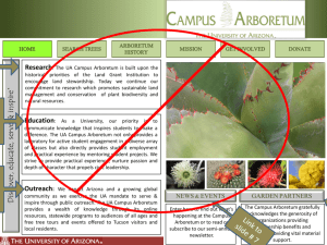 2011 Campus Arboretum Web Detail Design