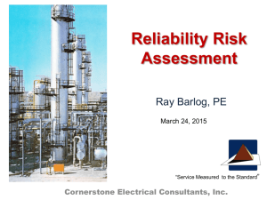 Reliability Risk Assessment – Ray Barl