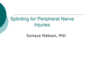 Splinting for Nerve Injuries