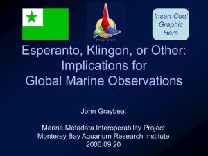 Metadata Implications for Global Marine Observations