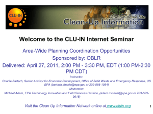 DOT Resources Available to the Area-Wide Planning Pilot - CLU-IN