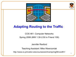 Adapting Routing to Traffic