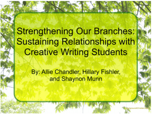 Strengthening Our Branches: Sustaining Relationships with