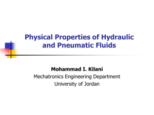 Class 2 Physical Properties of Hydraulic Fluids