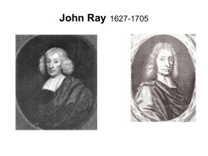 John Ray 1627-1705